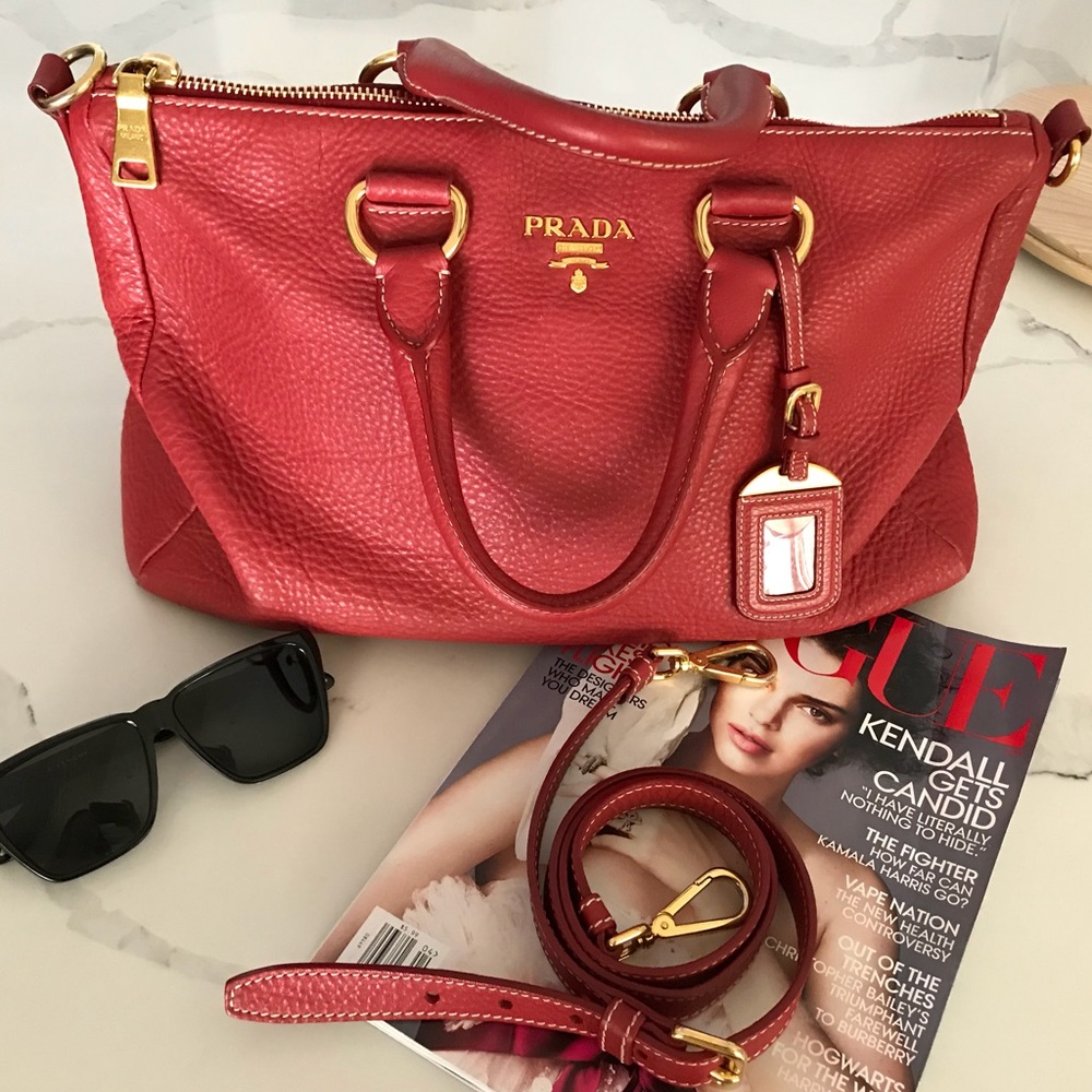 Red Leather Bag♥️